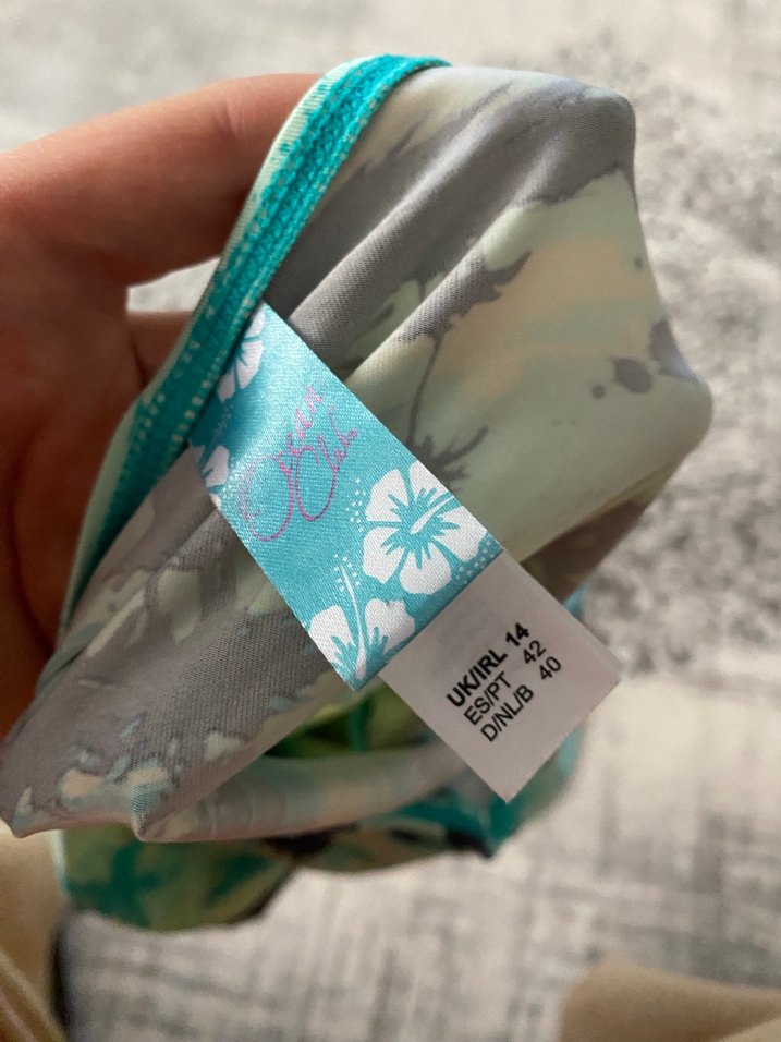 Bohem Mini Kadın Turkuaz Desenli Mayo - Görsel 4