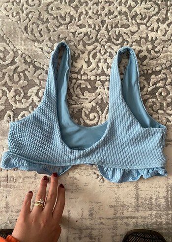 Mavi Bohem Tarzı Rahat bikini üst. - Görsel 2