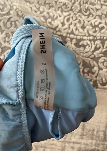 Mavi Bohem Tarzı Rahat bikini üst. - Görsel 3