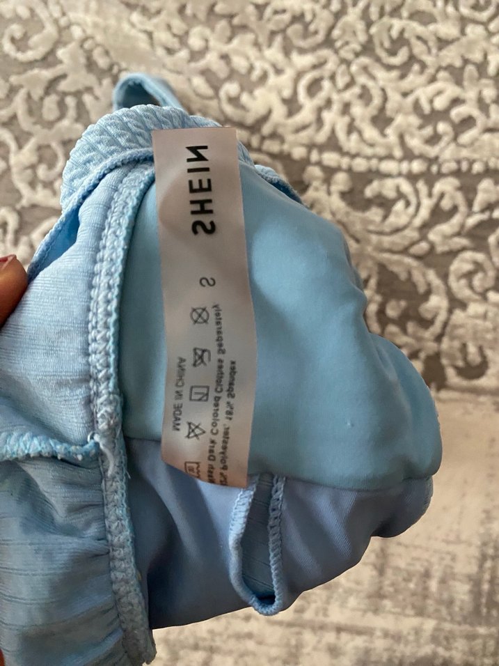 Mavi Bohem Tarzı Rahat bikini üst. - Görsel 3