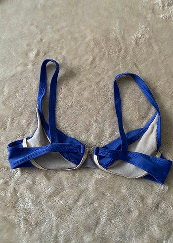 Parlak Mavi İnce Askılı Kadın Bikini Üstü - Görsel 3