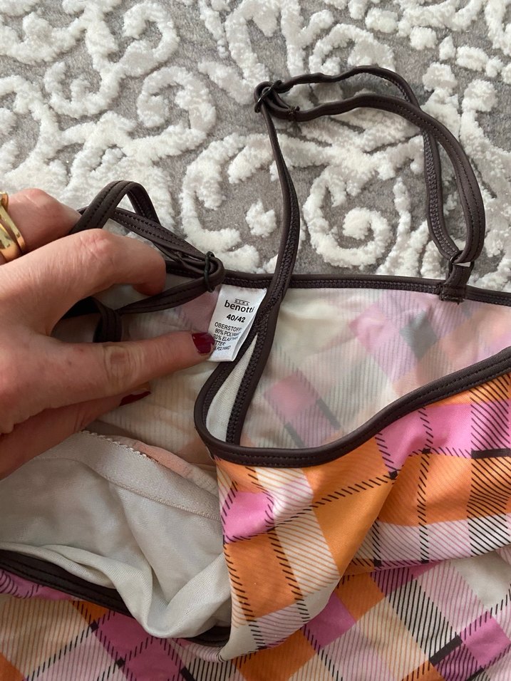 Pastel Renkli Bağlamalı Desenli İnce Askılı Bluz - Görsel 2