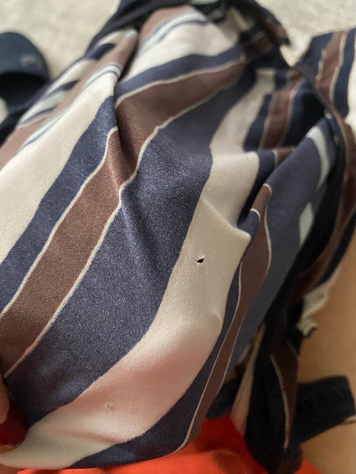 Uzun, Askılı, Kahverengi Çizgili Kadın Mayo - Görsel 4