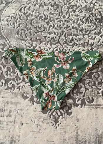 Yeşil Çiçek Desenli Bohem Bikini Altı - Görsel 2