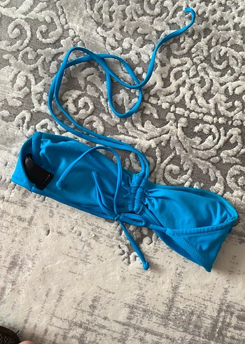 Bohem Tarzı Mavi İpli Bikini Üstü - Görsel 2