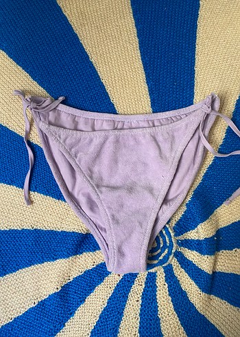 Mor Bağcıklı Kadın Bikini Altı