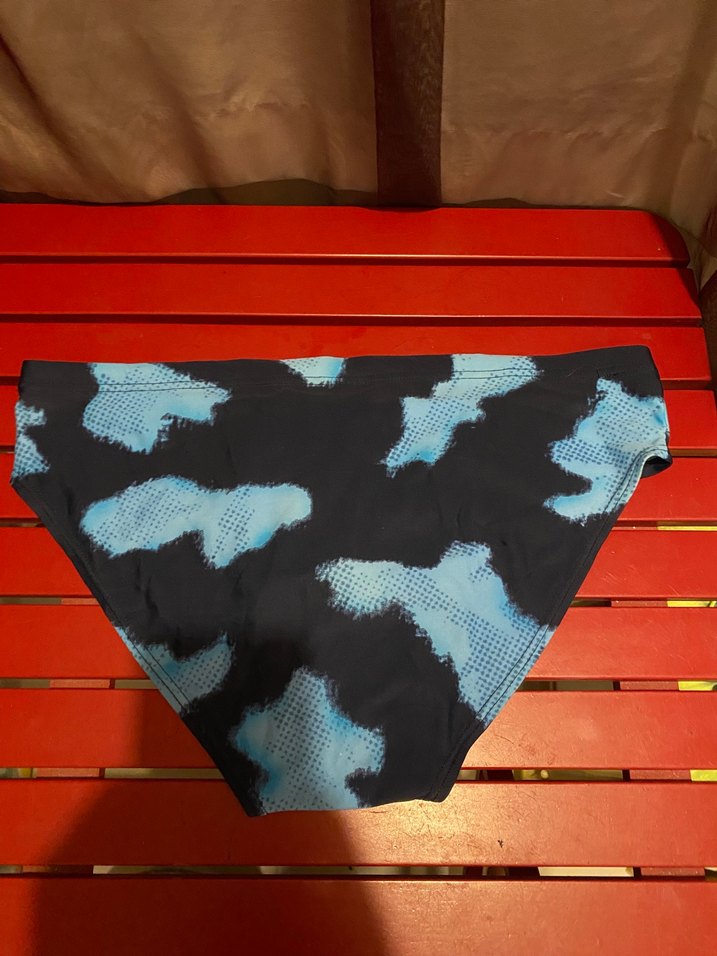 Erkek slip Mavi Bağlama Desenli Mini Bikini Altı - Görsel 4