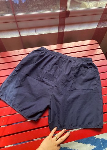 Erkek Koyu Mavi Kemerli Mini Şort - Görsel 3