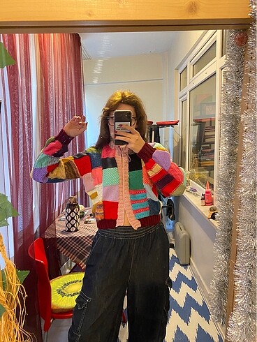 s Beden Patchwork y2k hırka