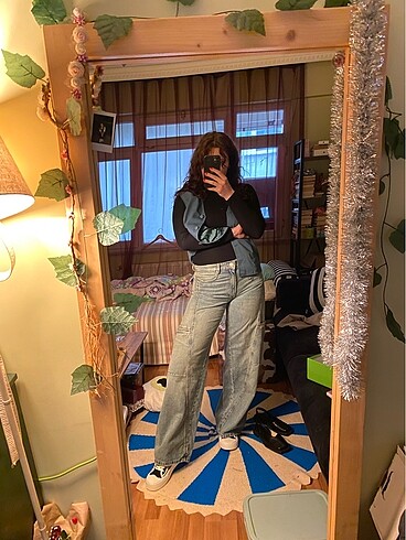m Beden Zara y2k Jean