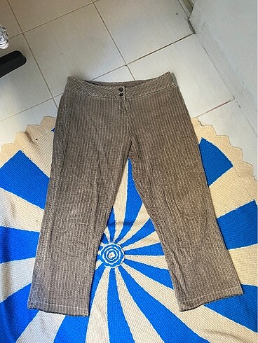 Vintage kadife fitilli pantolon