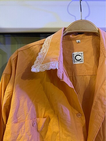 l Beden Vintage oversize gömlek