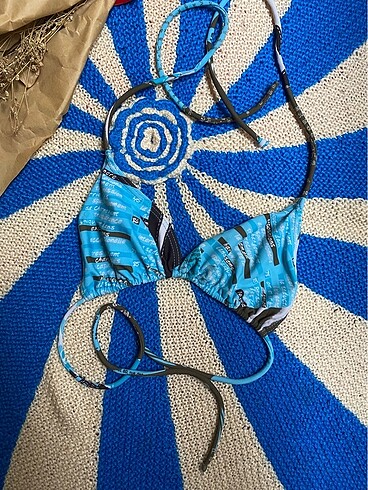 Y2k ipli bikini üst.