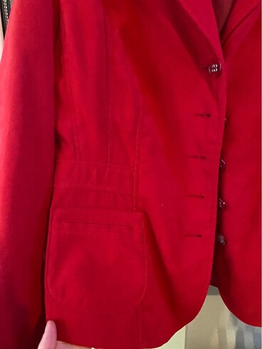 l Beden Kırmızı blazer ceket
