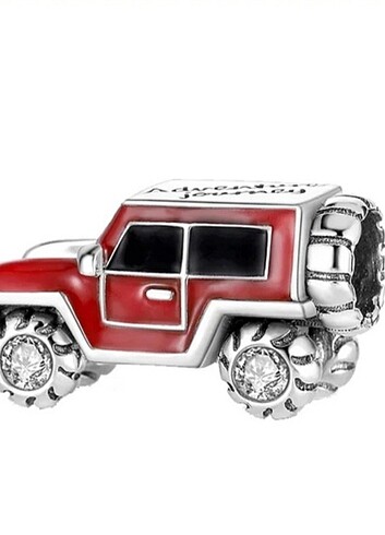 Kırmızı Jeep Charm 