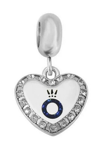 Pandora Logolu Çelik Kalp Charm 