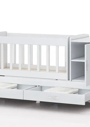 Ikea Beyaz Çok Fonksiyonlu Bebek Beşiği