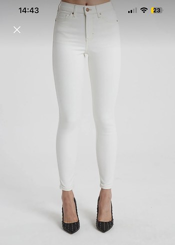 Diğer Cross jeans Beyaz toparlayıcı Fit Kadın Kot Pantolon