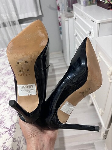 37,5 Beden siyah Renk Aldo siyah stiletto