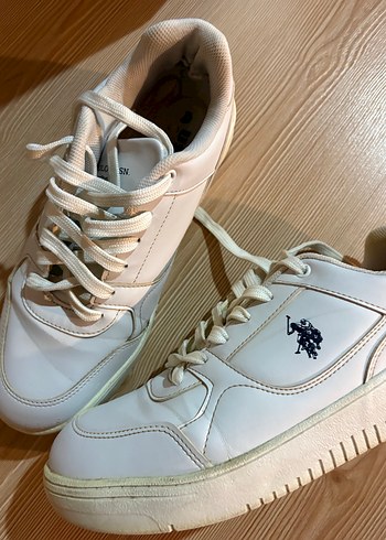 U.S Polo Assn. Beyaz Deri Sneaker