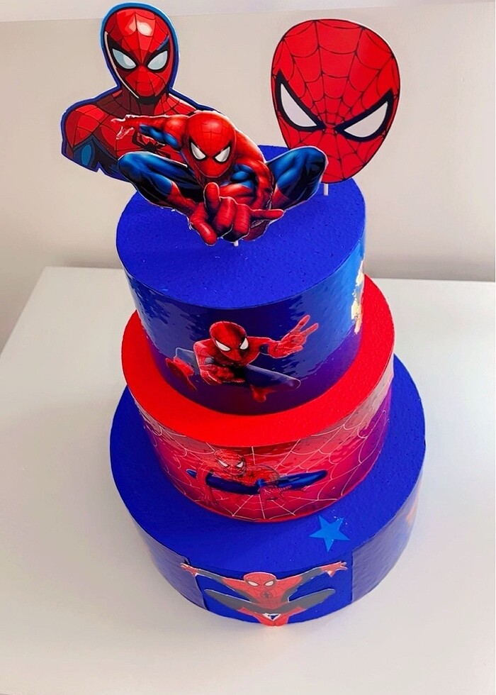 Spiderman yapay pasta - Görsel 2