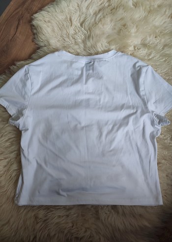 Beyaz Kokteyl Baskılı Kadın Tişört - Görsel 2