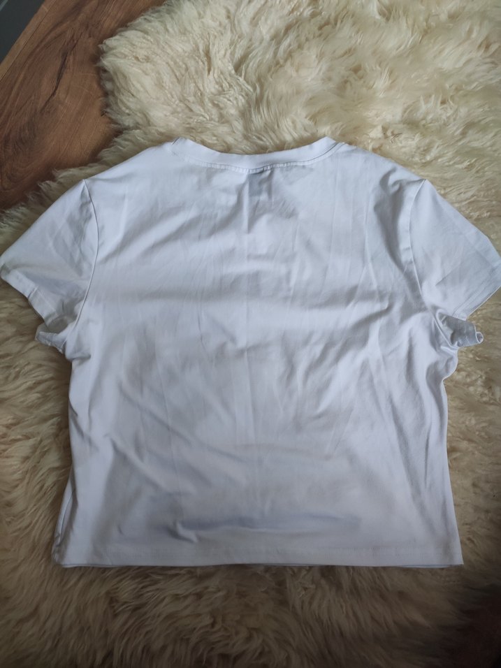 Beyaz Kokteyl Baskılı Kadın Tişört - Görsel 2