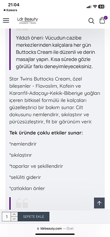  Beden Renk Basen kalca krem