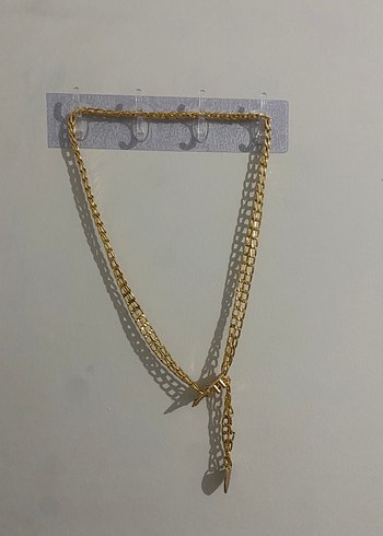 Altın Renk Zincir Detaylı Kemer - Görsel 2