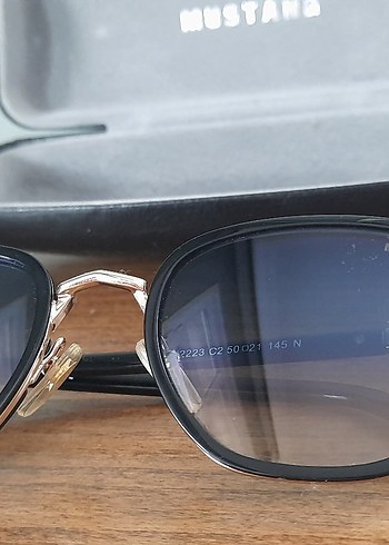 Kadın Parlak Siyah Mustang Gözlük - Görsel 3