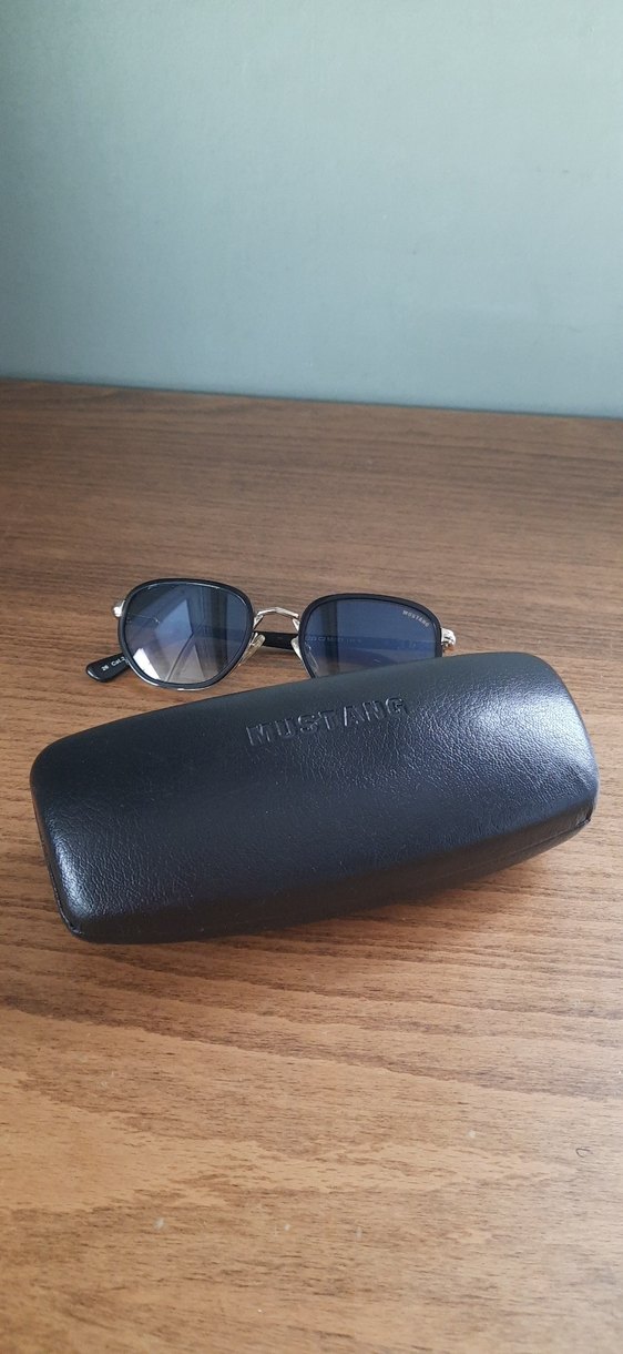 Kadın Parlak Siyah Mustang Gözlük - Görsel 5