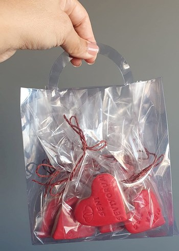 Kırmızı Kalp Şeklinde Hediyelikler - Görsel 6