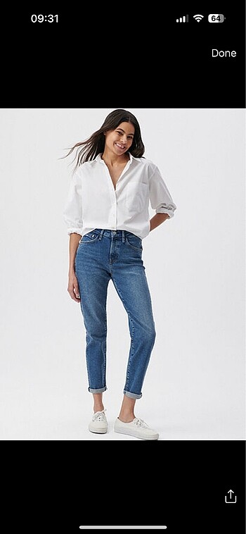Mavi Jeans Cindy koyu gölgeli jean pantolon