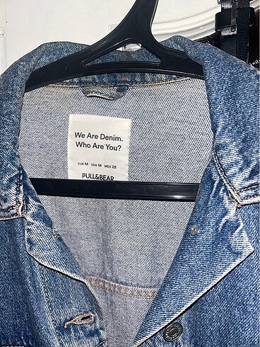 m Beden mavi Renk Pullandbear kot ceket
