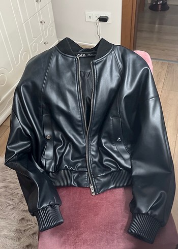 zara bomber deri ceket