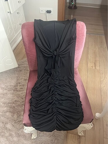 siyah mini date elbise