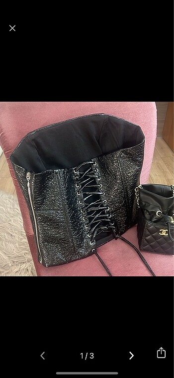 Zara urban muse deri crushed korse