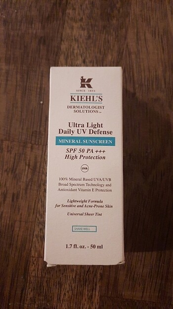 Kiehls güneş kremi