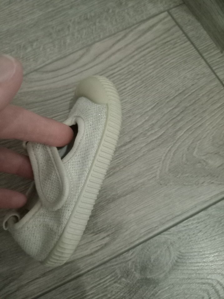 Kız Bebek Beyaz İlk Adım Ayakkabısı - Görsel 4