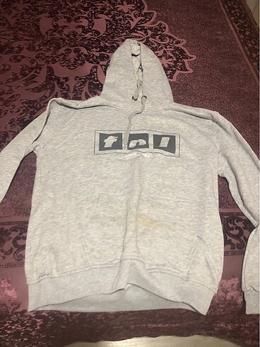Final okulları kapüşonlu sweatshirt