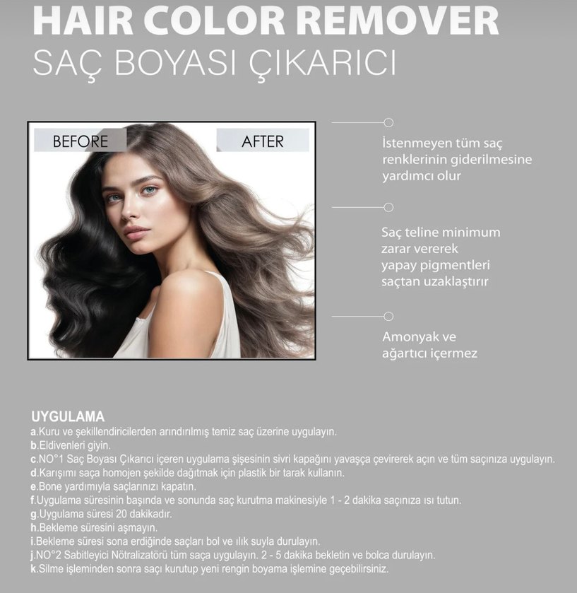 Neva Saç Boyası Çıkarıcı - Görsel 3