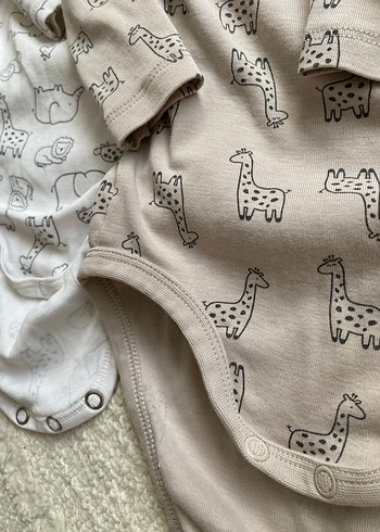 H&M Uzun Kollu Pamuklu Bebek Body Seti