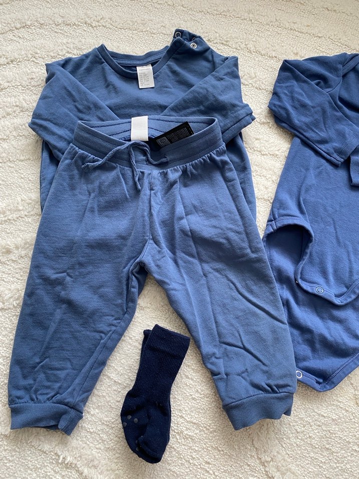 Erkek Bebek Lacivert Uzun Kollu Takım - Görsel 4