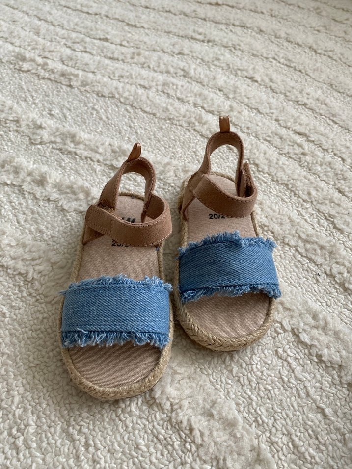 Kızlar için Mavi Denim Bohem Sandalet - Görsel 2