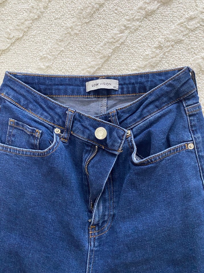 Mavi Kadın Denim Midi Pantolon - Görsel 3