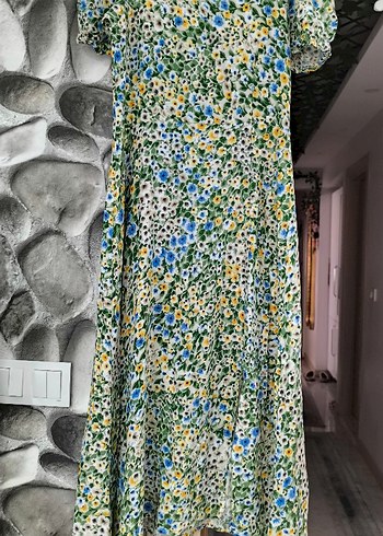 Bohem Çok Renkli Uzun Elbise - Görsel 5