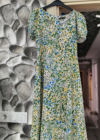 Bohem Çok Renkli Uzun Elbise - Görsel 2