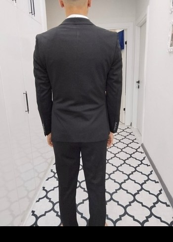 Erkek Gri Regular Fit Takım Elbise - Görsel 4