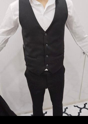 Erkek Gri Regular Fit Takım Elbise - Görsel 5