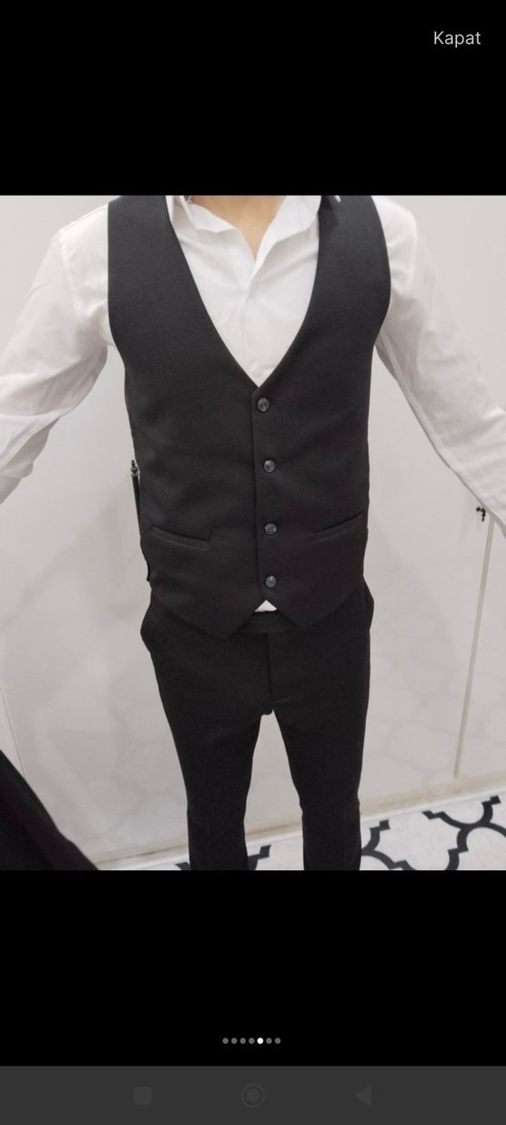 Erkek Gri Regular Fit Takım Elbise - Görsel 5